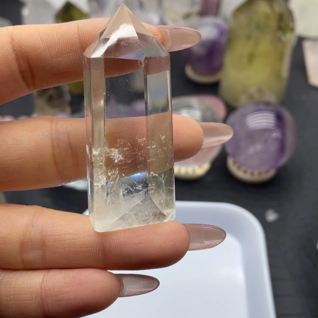 水晶白水晶柱未镶嵌11