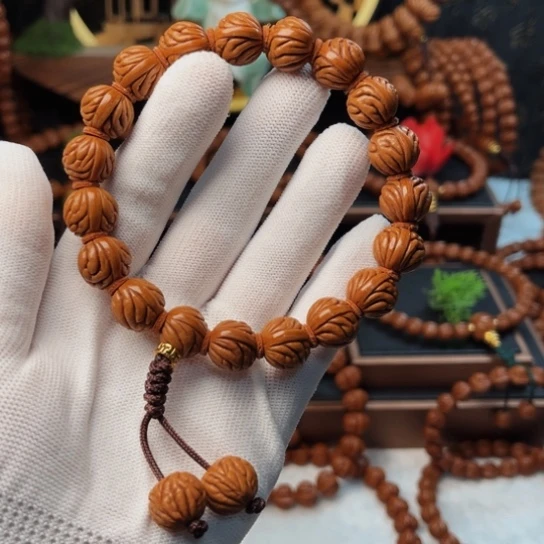 吊坠桃核13柳叶手持