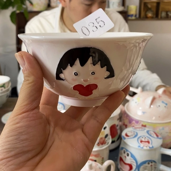 瓷片景德镇釉下彩手绘