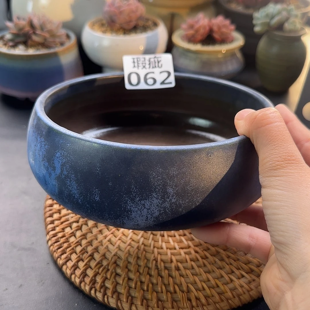 瓷片泥泥陶瓷花盆口14.5