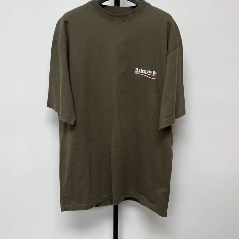未使用 Balenciaga/巴黎世家 Logo字母圆领短袖T恤 03343