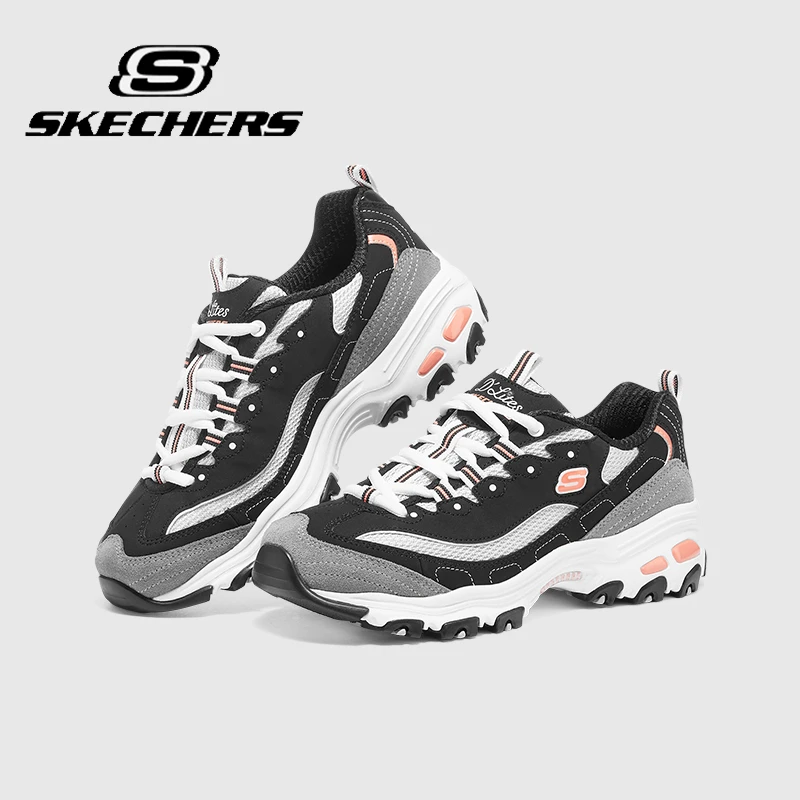 斯凯奇【奶茶熊】女鞋美式鞋子时尚休闲百搭运动鞋透气厚底休闲鞋