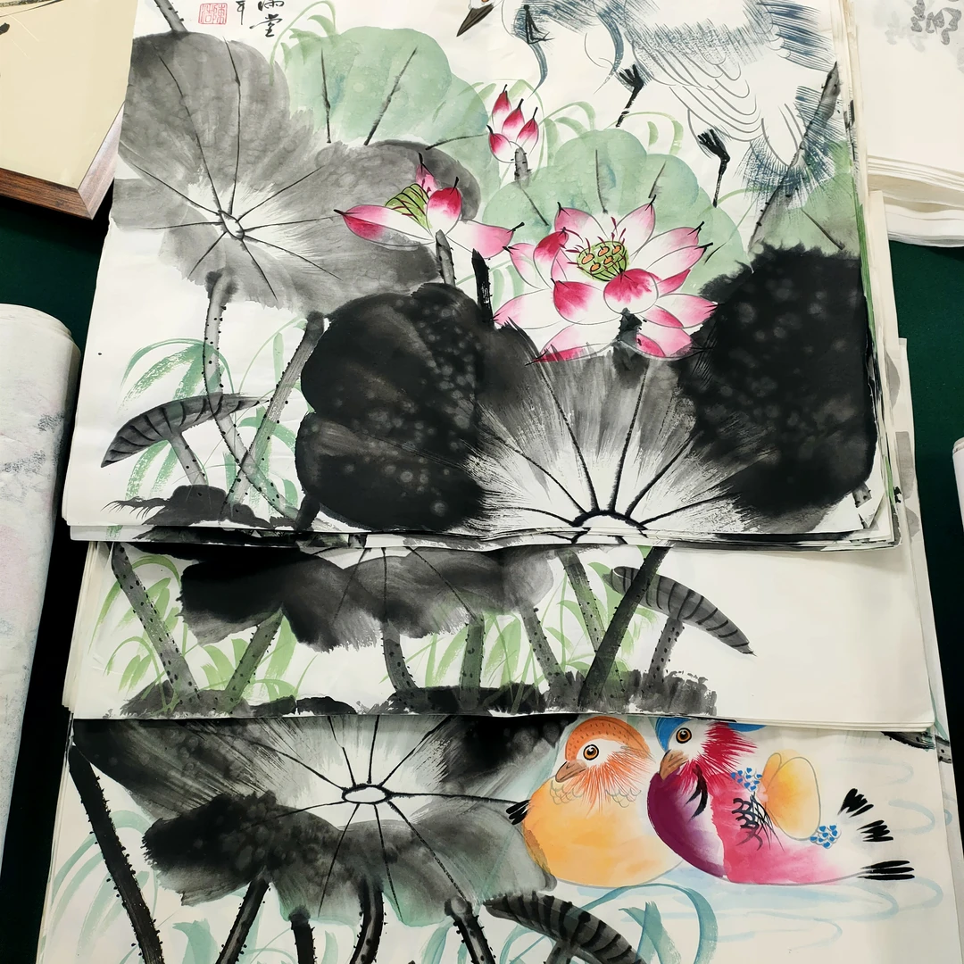 陈浩45*45斗方花鸟图