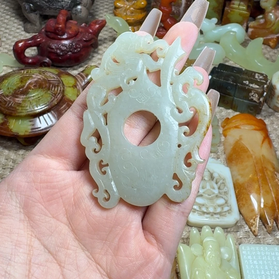 白玉菩提吊坠挂件