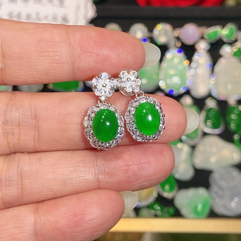 【闪购商品】未镶嵌翡翠耳饰天然翡翠