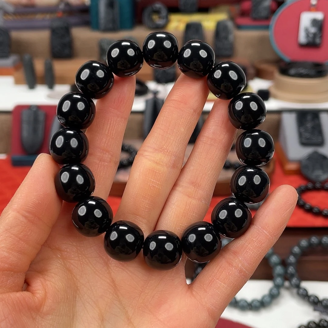 寧***遠和田玉未镶嵌手串卡14精工藏收款