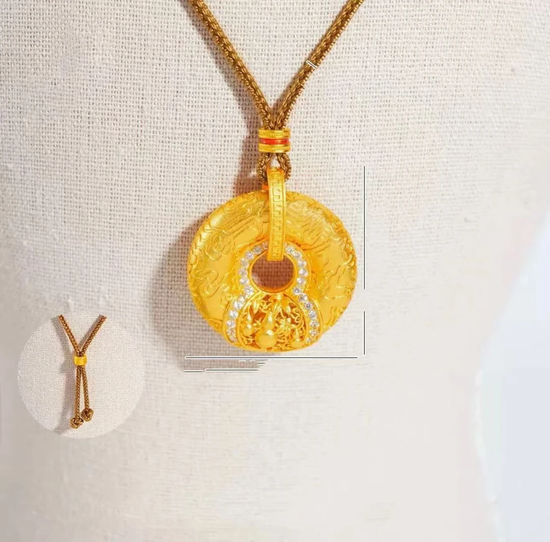 BY145        平安扣内葫芦吊坠