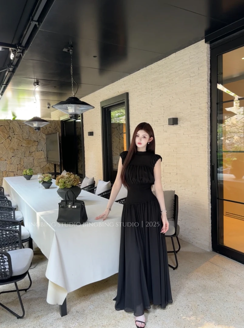 冰冰●「恋人圆舞曲」夏季气质百搭洋气减龄设计感连衣裙BBX5LYQ2627