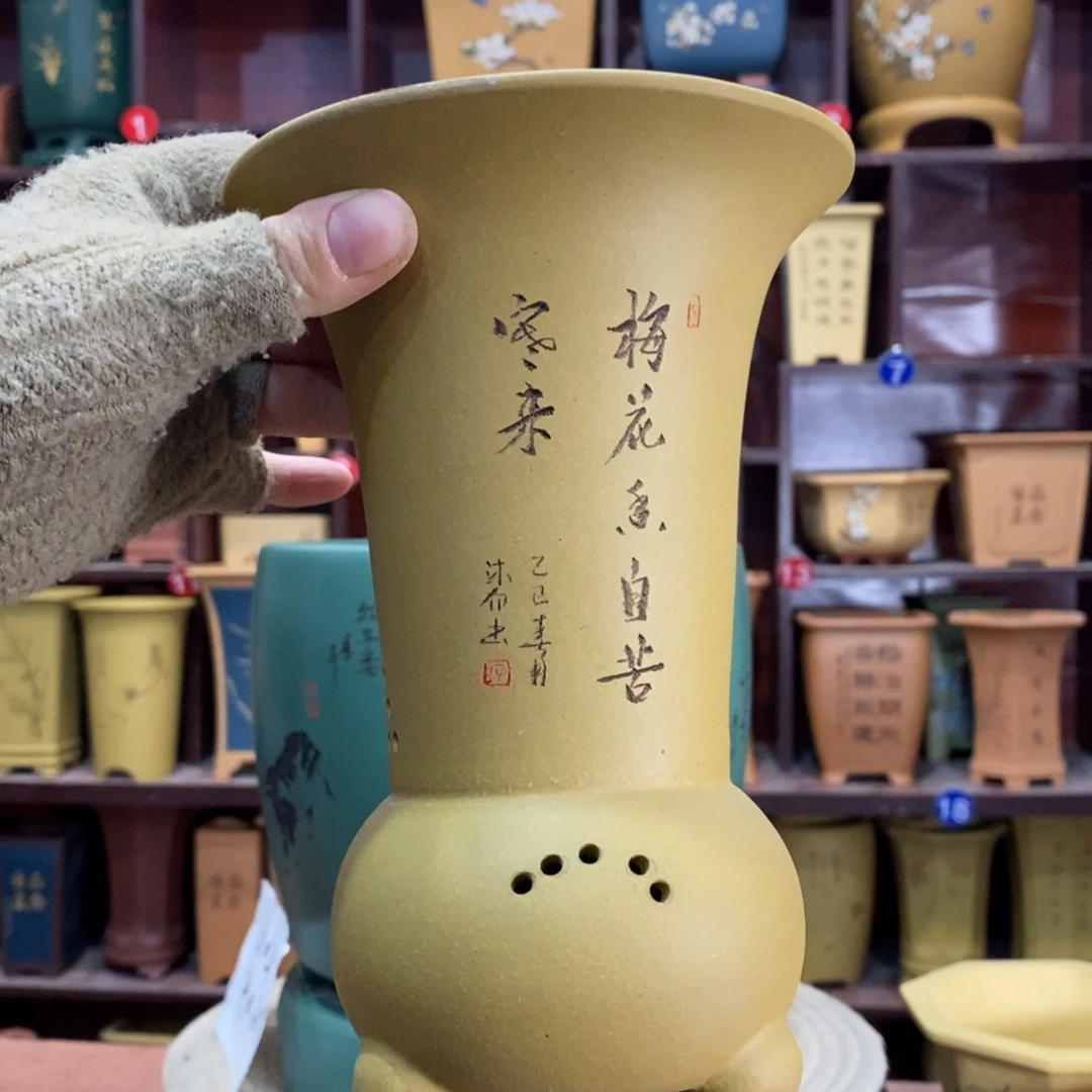 紫砂花盆紫砂花盆