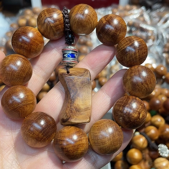 柏木（崖柏）手串/手链20骨料石化蚂蚁腿