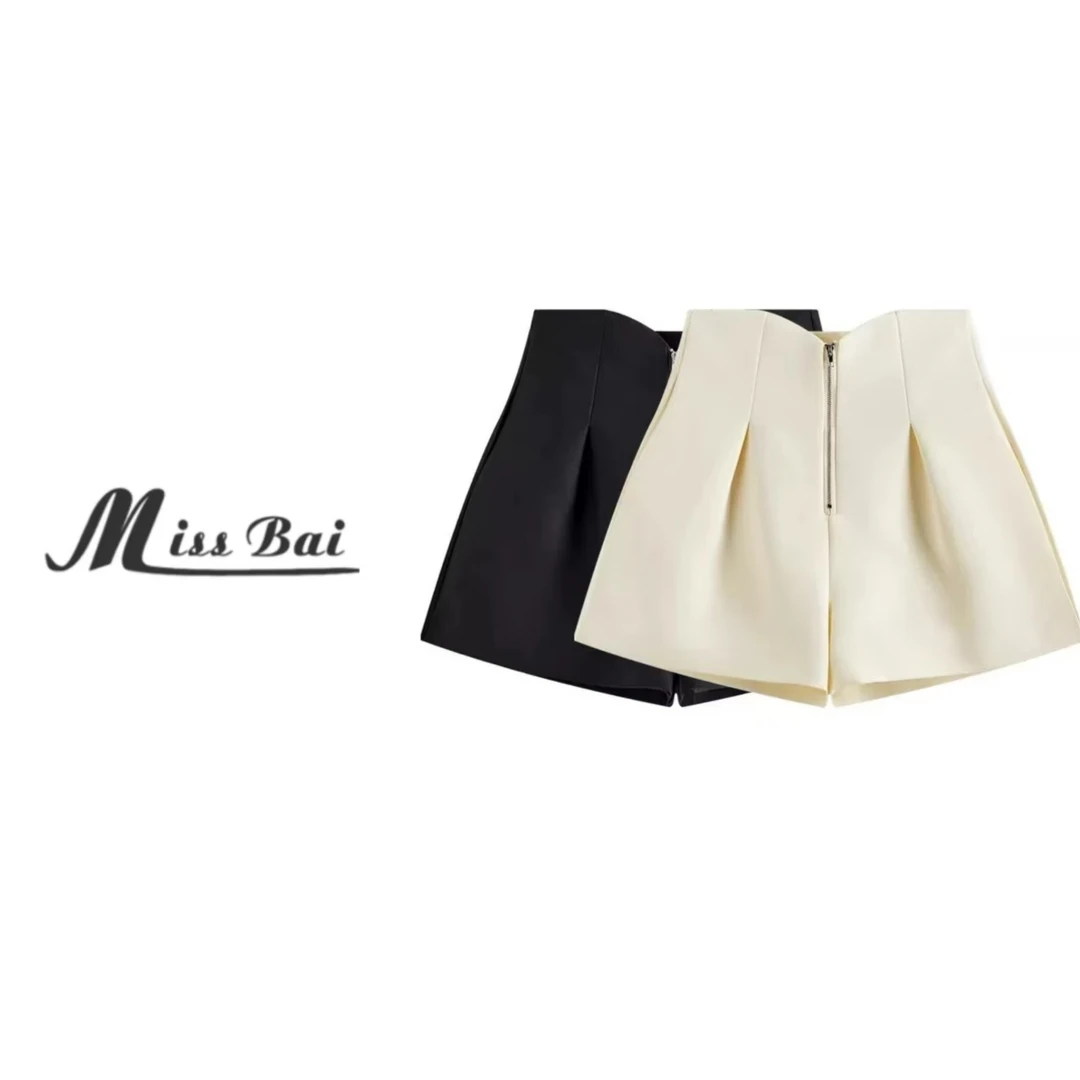 【白姐严选】—【甜辣女孩】015-辣妹必备高腰显瘦西装短裤