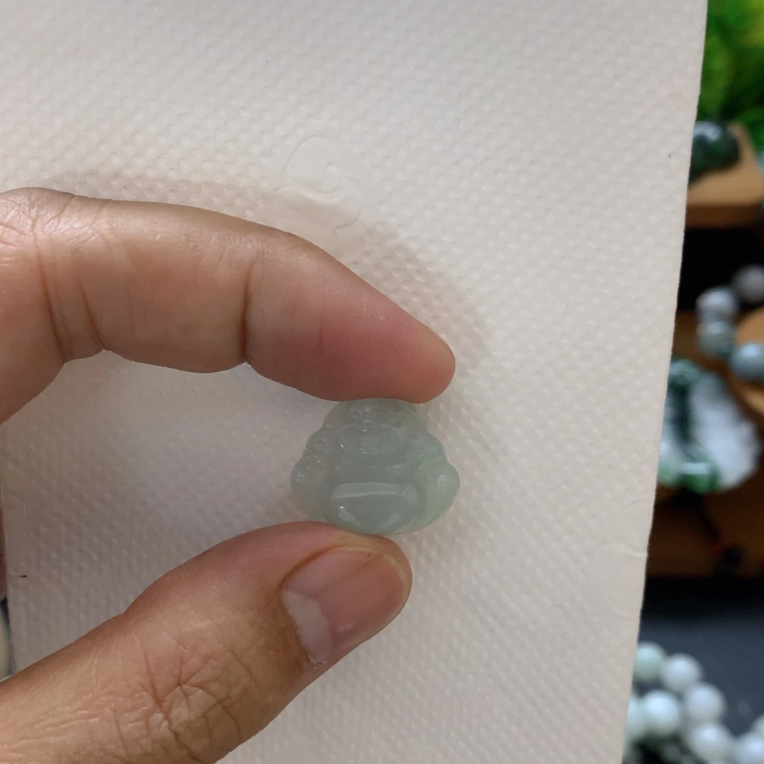 翡翠未镶嵌手绳翡翠佛公