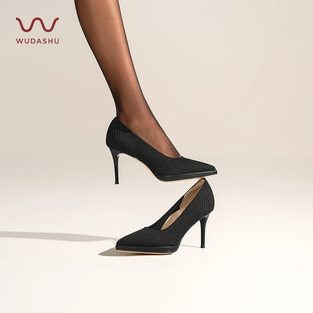 吴大叔2025秋季新款尖头优雅复古单鞋舒适细跟高跟鞋百搭时尚Z208