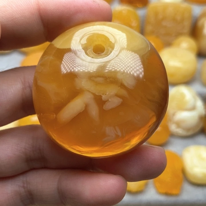 未镶嵌颈饰琥珀琥珀蜜蜡吊坠