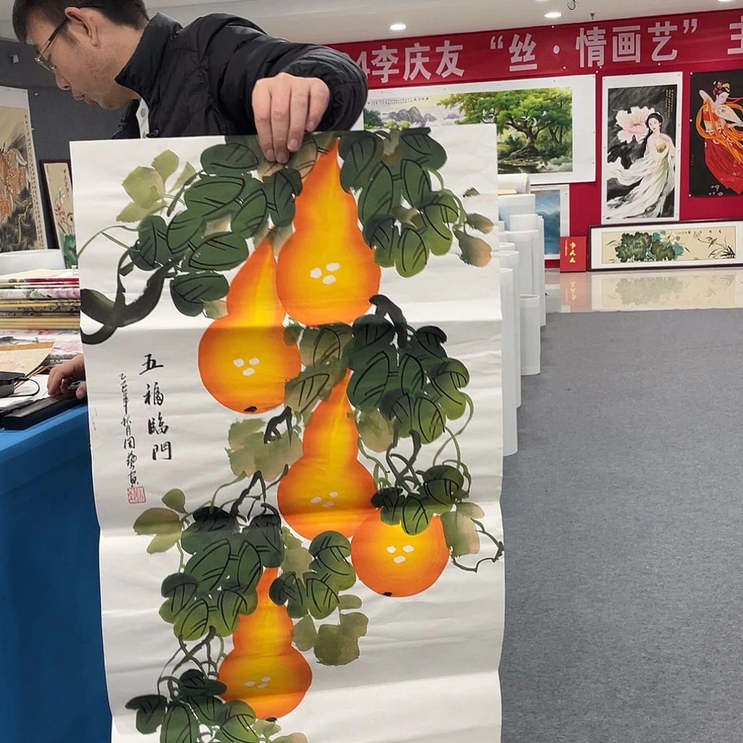 国画今天上午国画作品展示