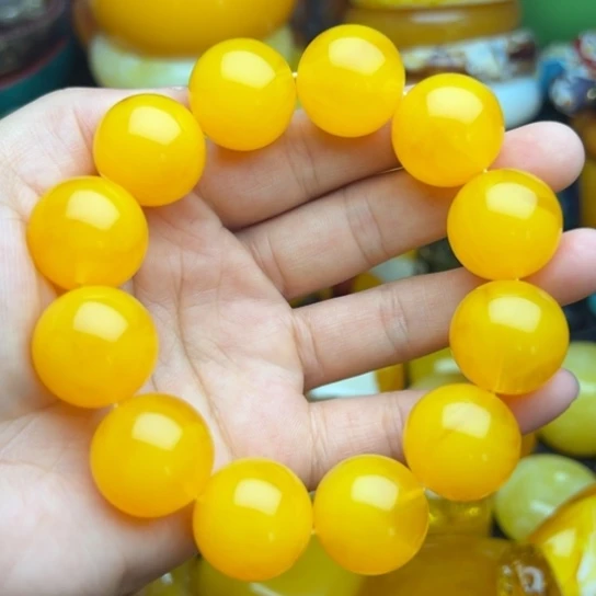 未镶嵌琥珀手链蜜蜡