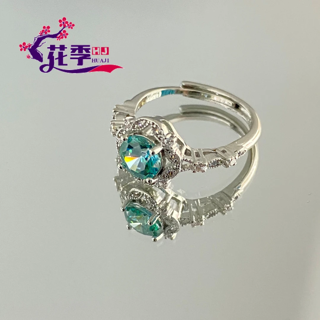 【花季】 原创高级森林绿强荧光戒指G365