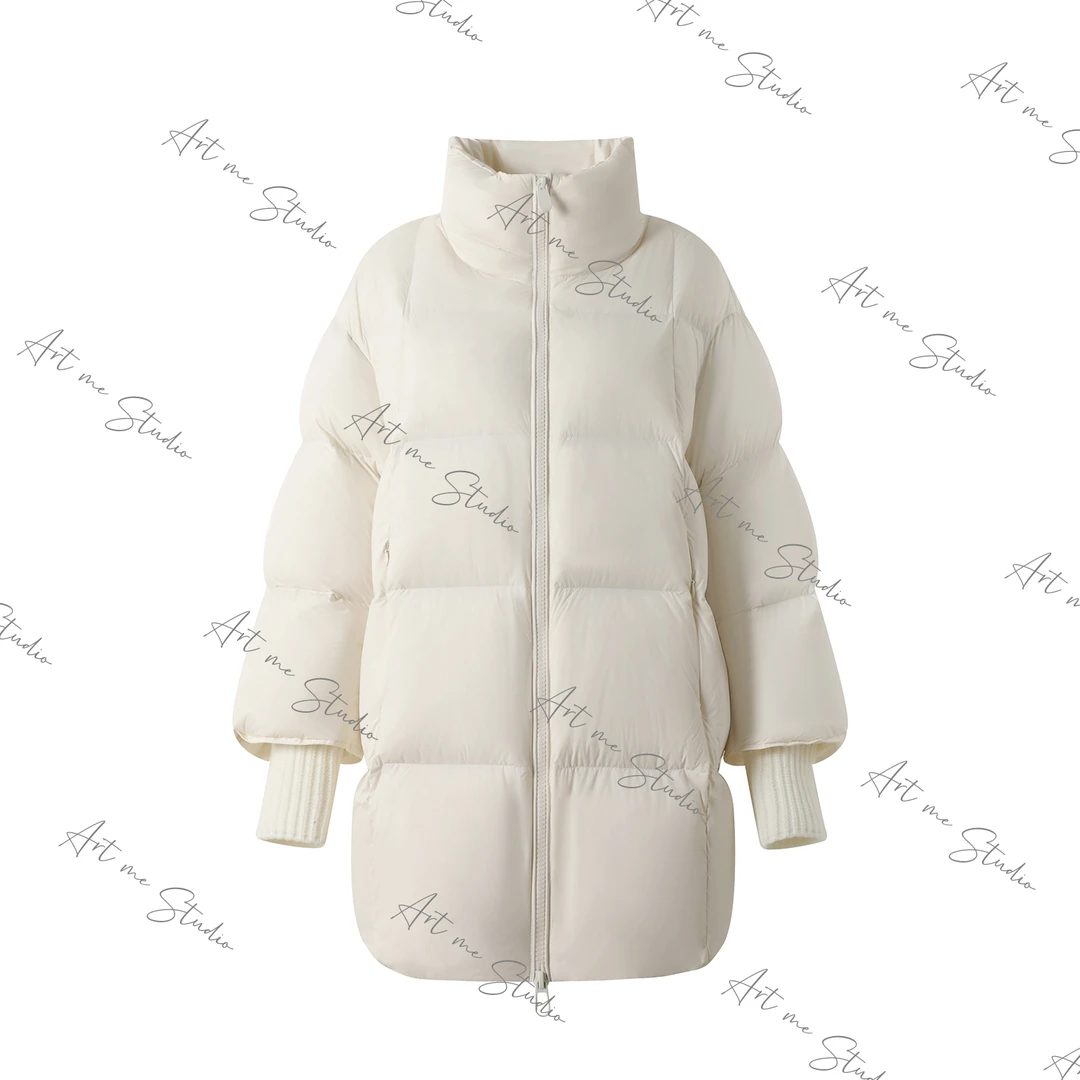 AZ273186中长款90白鸭绒羽绒服