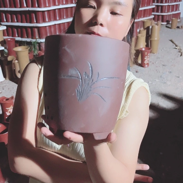 宜兴紫砂精品花盆