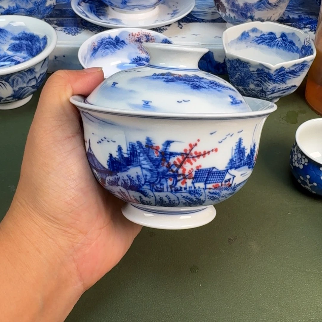 景德镇纯手绘茶具圆圆208