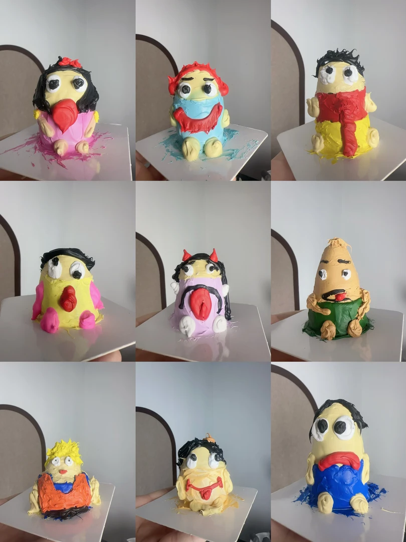 超丑奶油胶 随机定制/现货 摆件