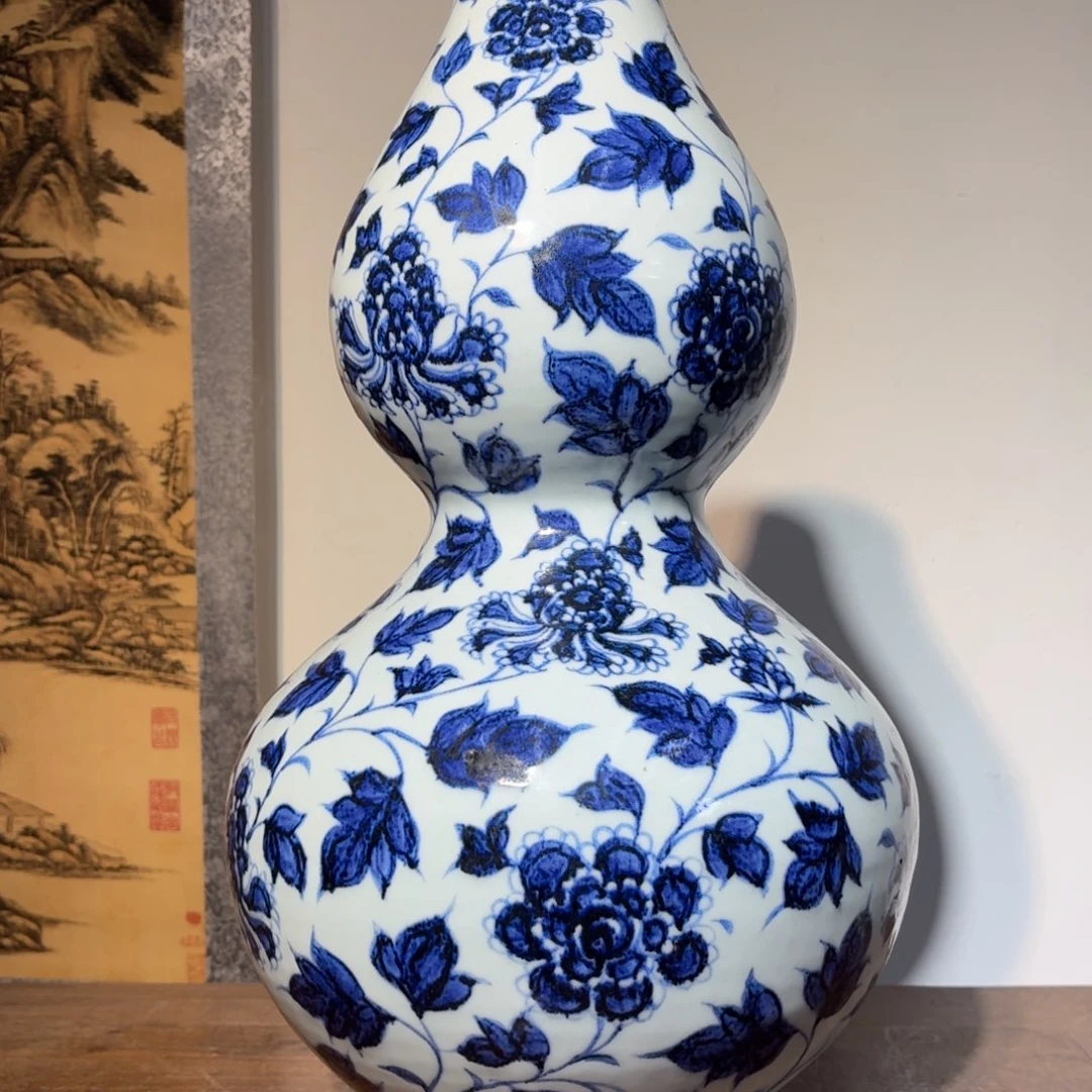 草***舍陶摆件瓷器工艺品摆件青花