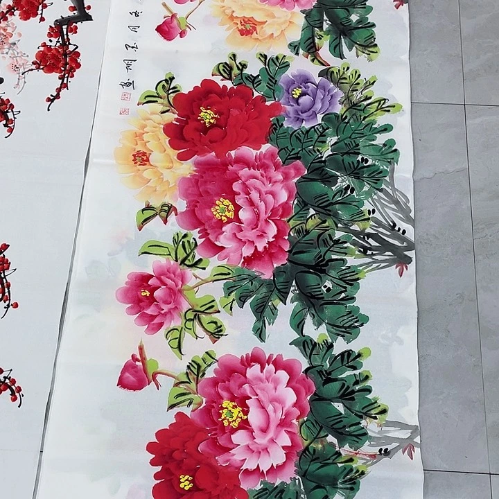 国画这种装修正在小霞