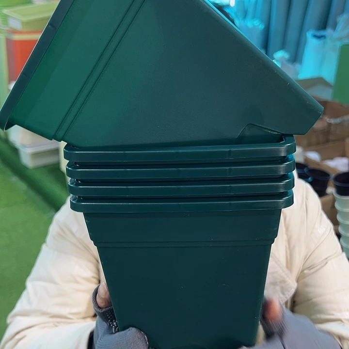 特价方盆口16高18墨绿无托5只