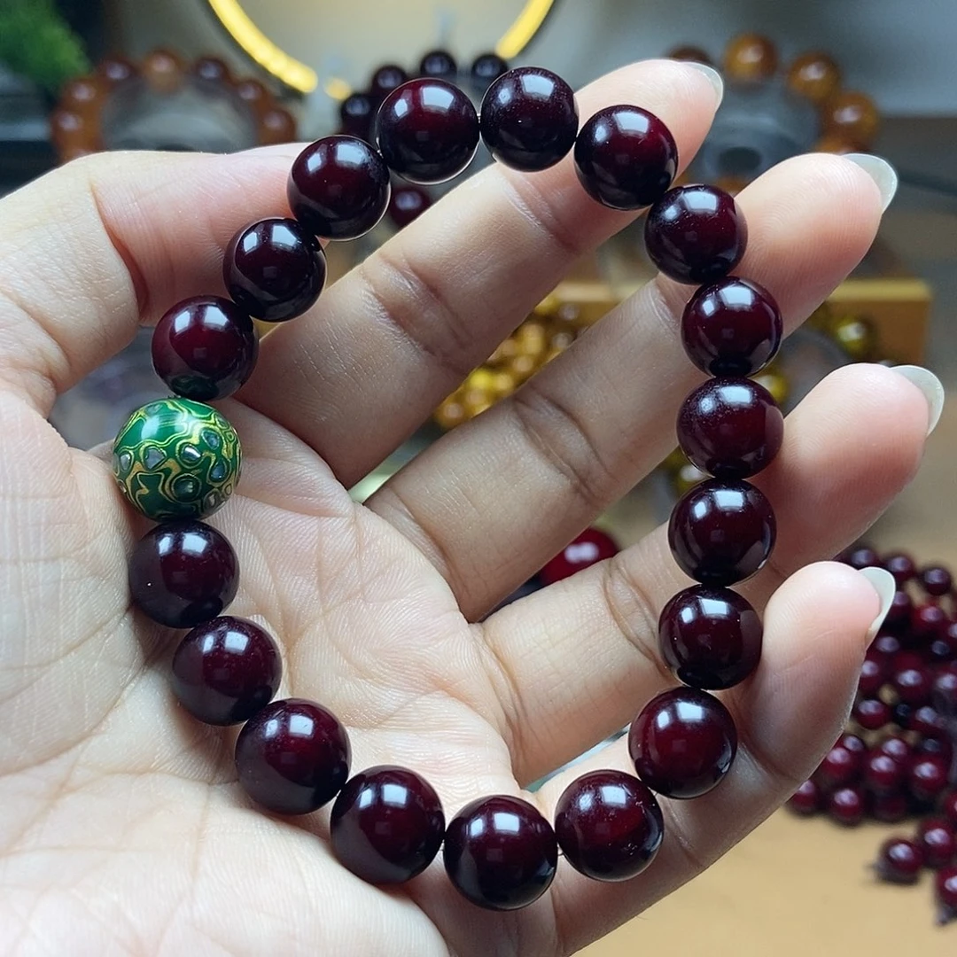 【闪购商品】贝壳杉（血龙木）手串/手链➕大漆珠