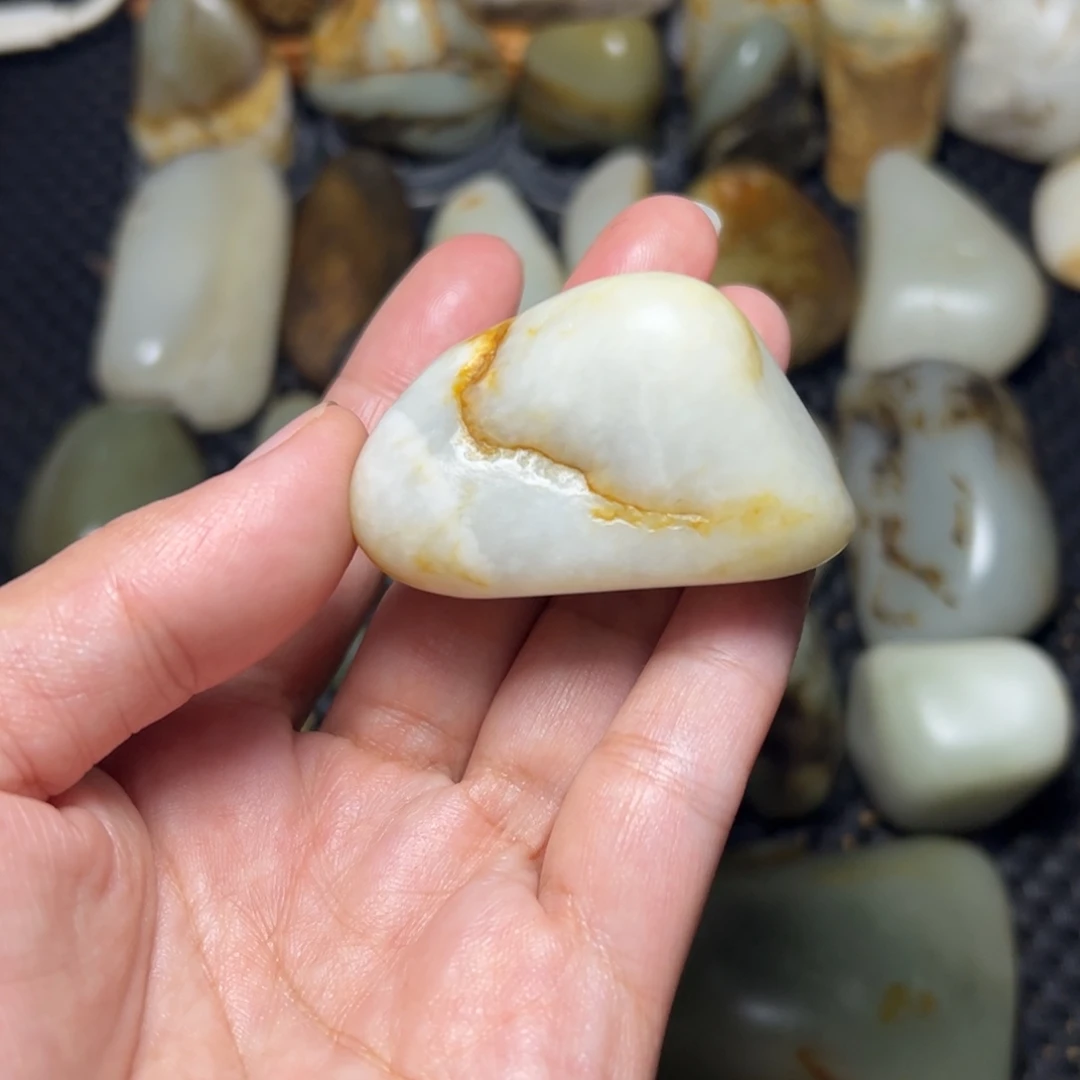 和田玉未镶嵌挂件45