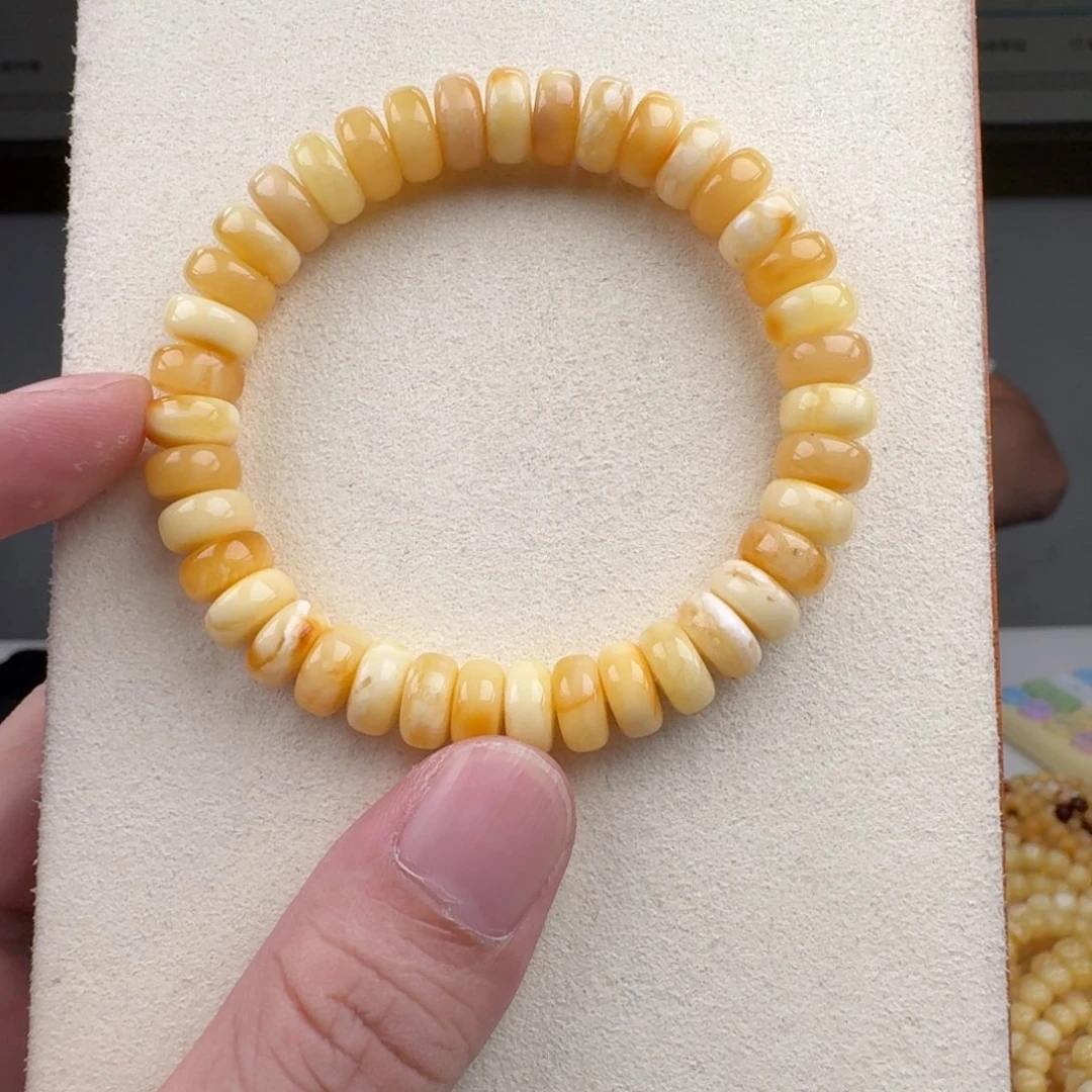 琥珀未镶嵌手链蜜蜡手串