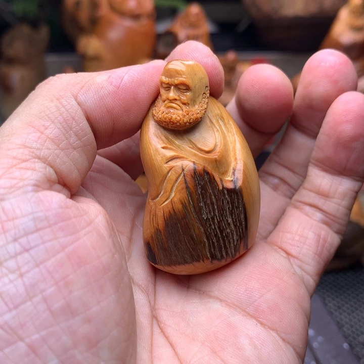 柏木（崖柏）崖柏陈化料手把件