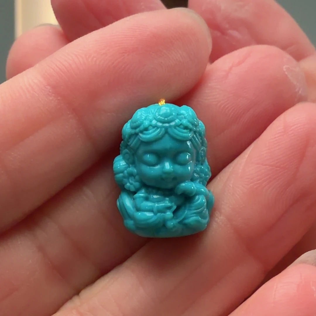 绿松石未镶嵌颈饰