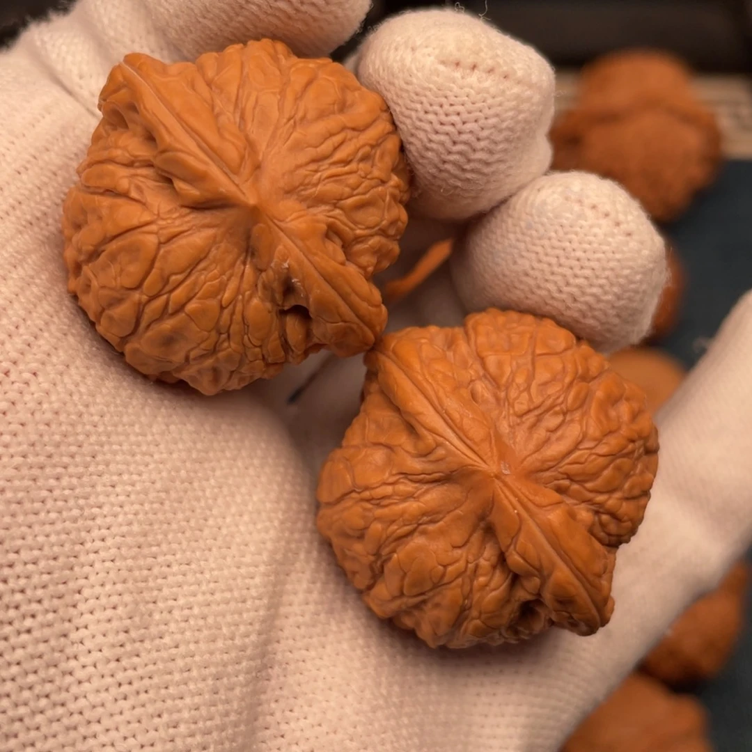 把件文玩核桃32全品乾隆磨瓷皮