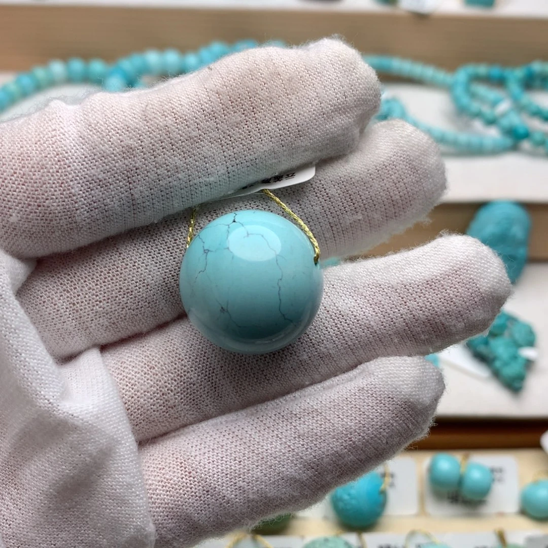 绿松石未镶嵌珠宝奇石20mm