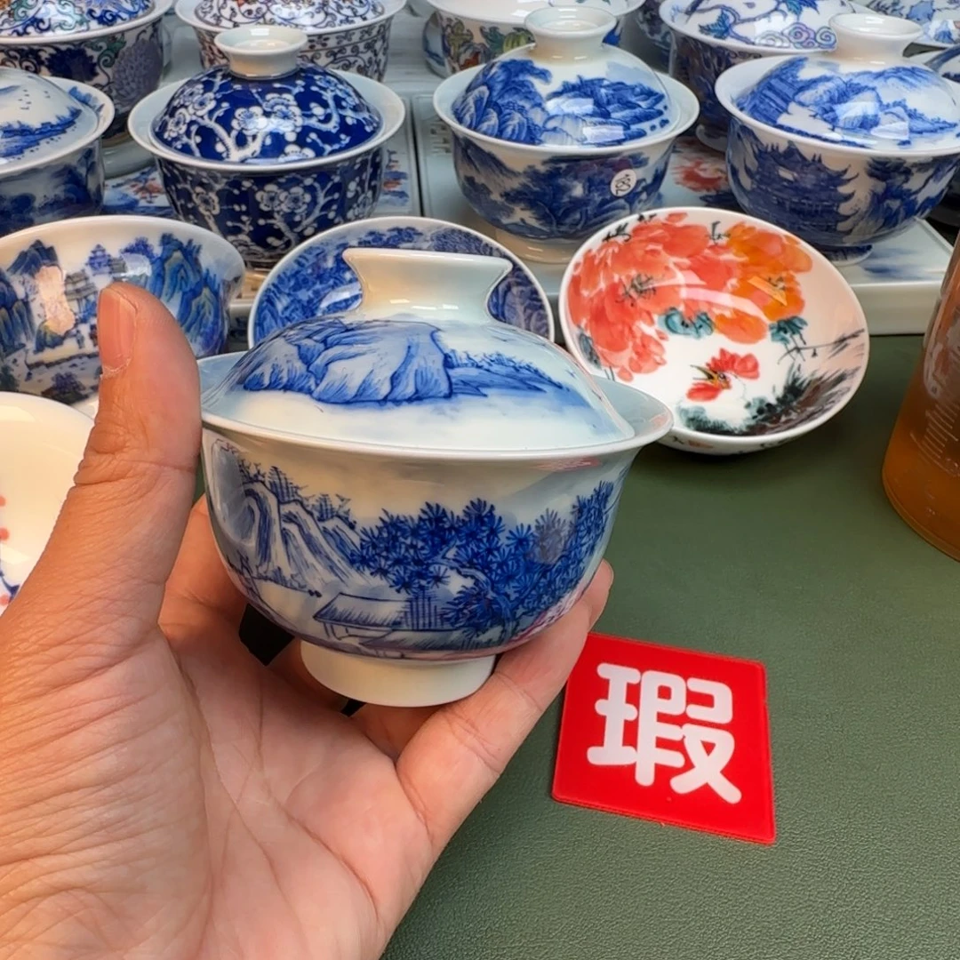 纯手工纯手绘茶具石头299