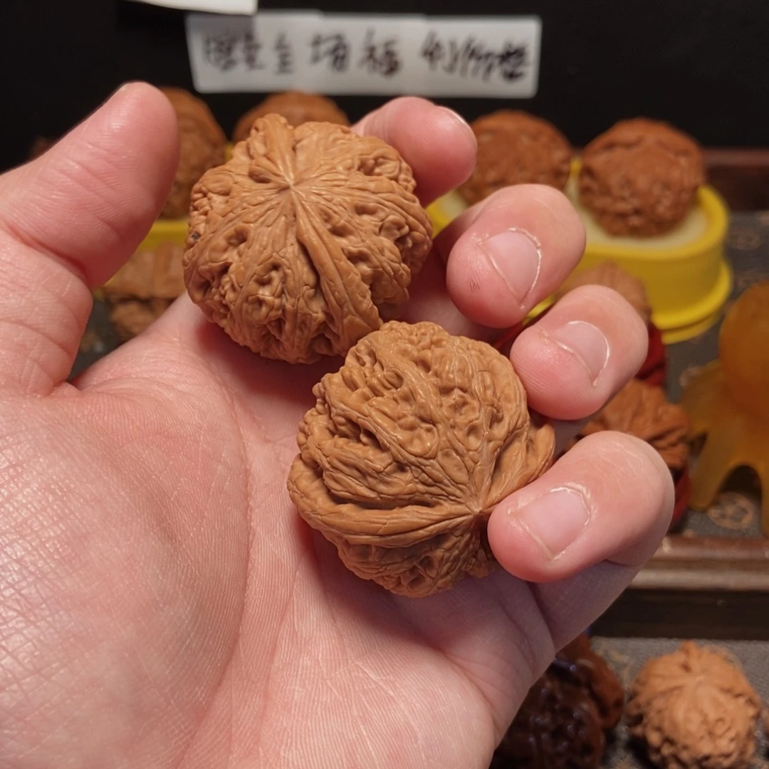 吊坠文玩核桃蓝*粗筋