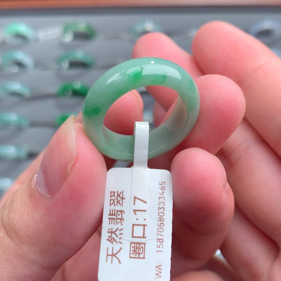 翡翠戒指未镶嵌天然