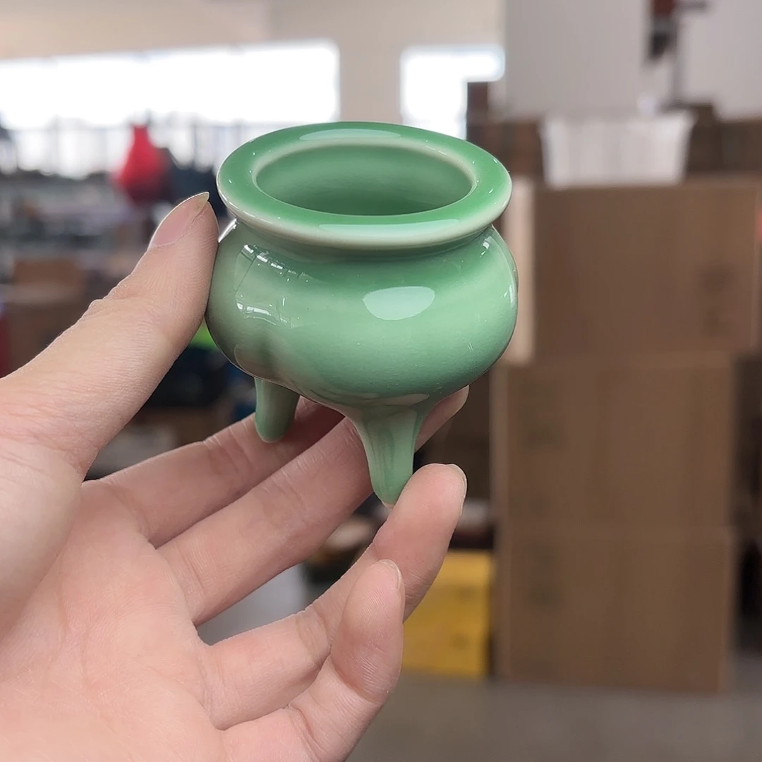 龙泉云间青瓷小米茶器