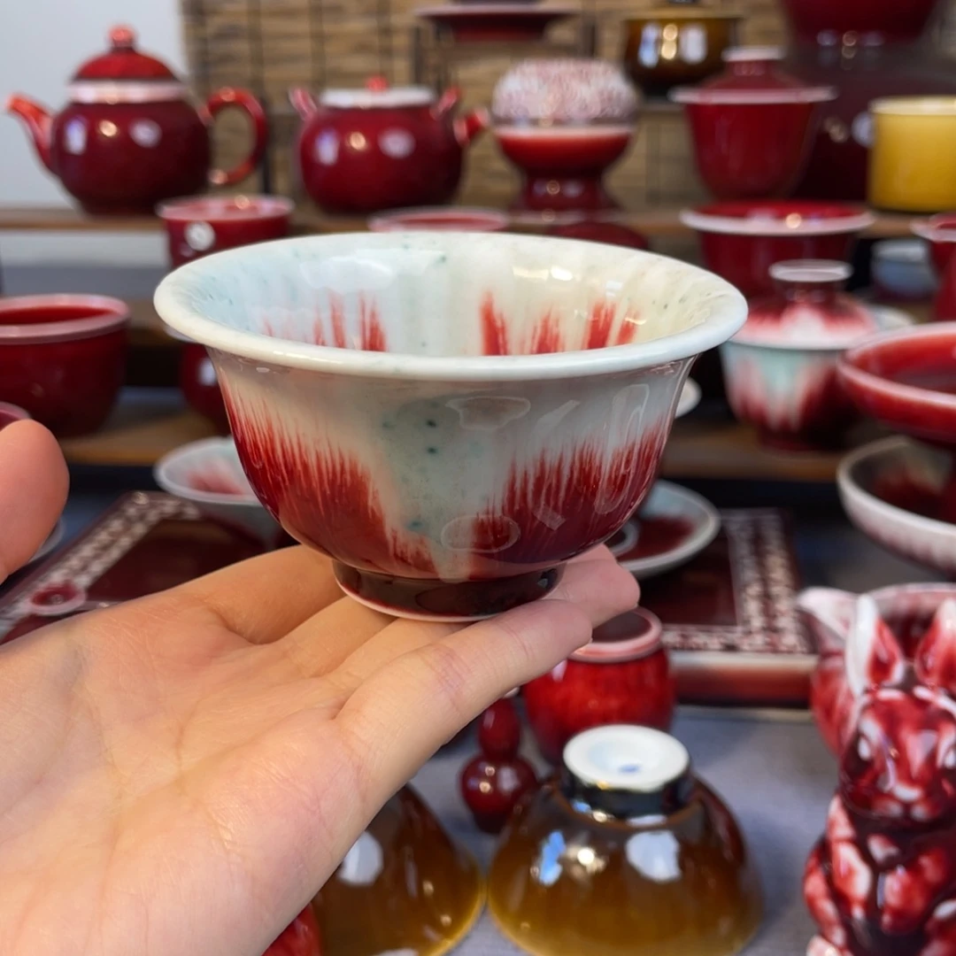 景德镇原矿陶瓷 压手杯