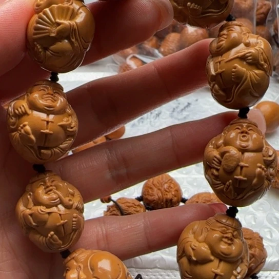 橄榄核手串橄榄雕工艺的