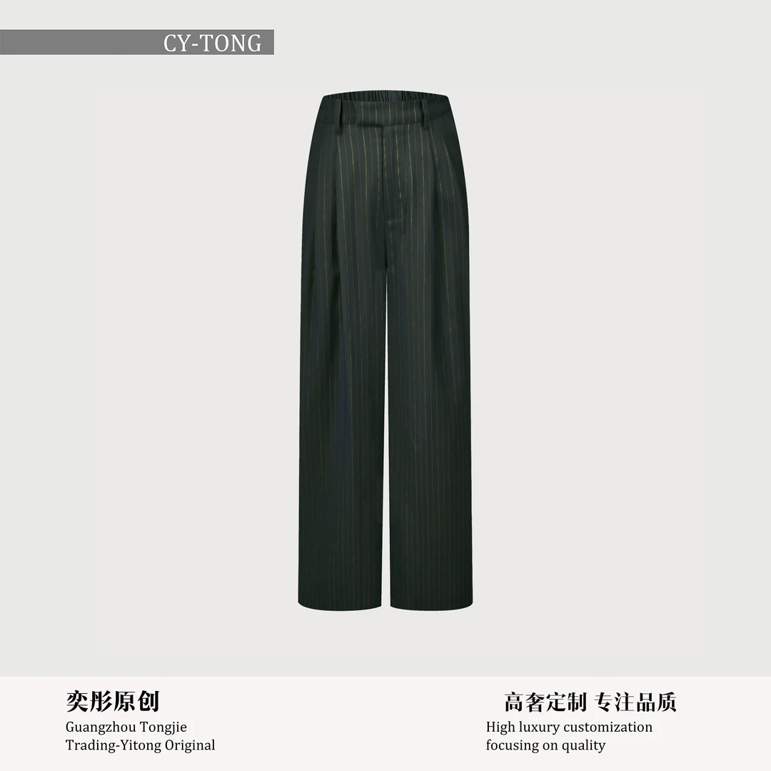 【彤姐原创】冬季修身优雅气质显瘦时尚设计师款裤子TWTZ4325