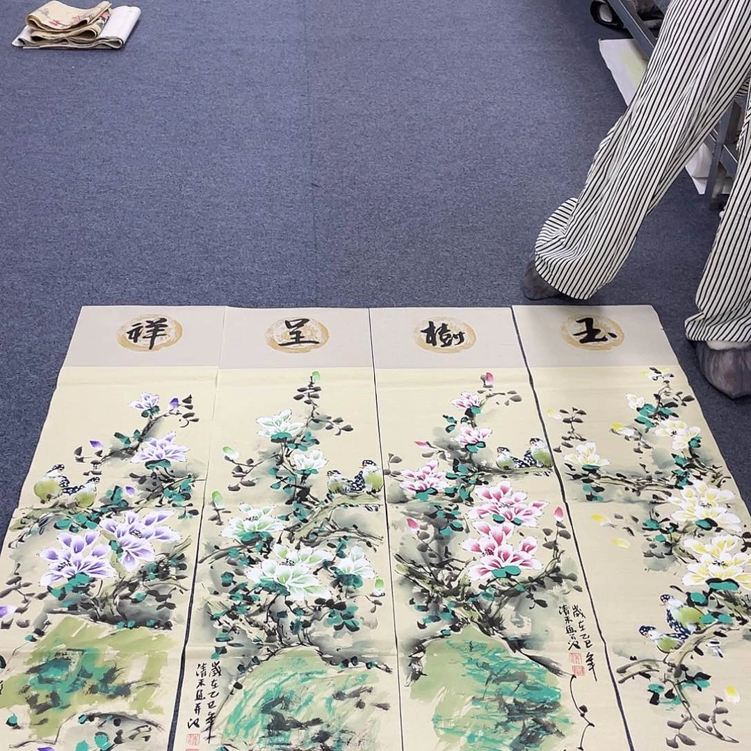 国画作品小姐姐放漏…