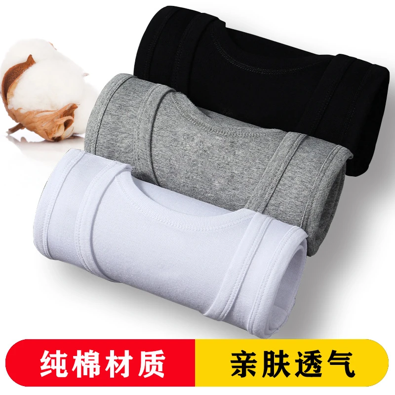 新款男士纯棉背心弹力无袖黑白色老青少年运动工字窄肩打底帅男