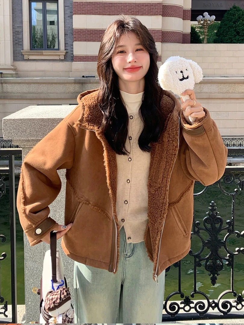 85659款加绒皮毛外套 1019
