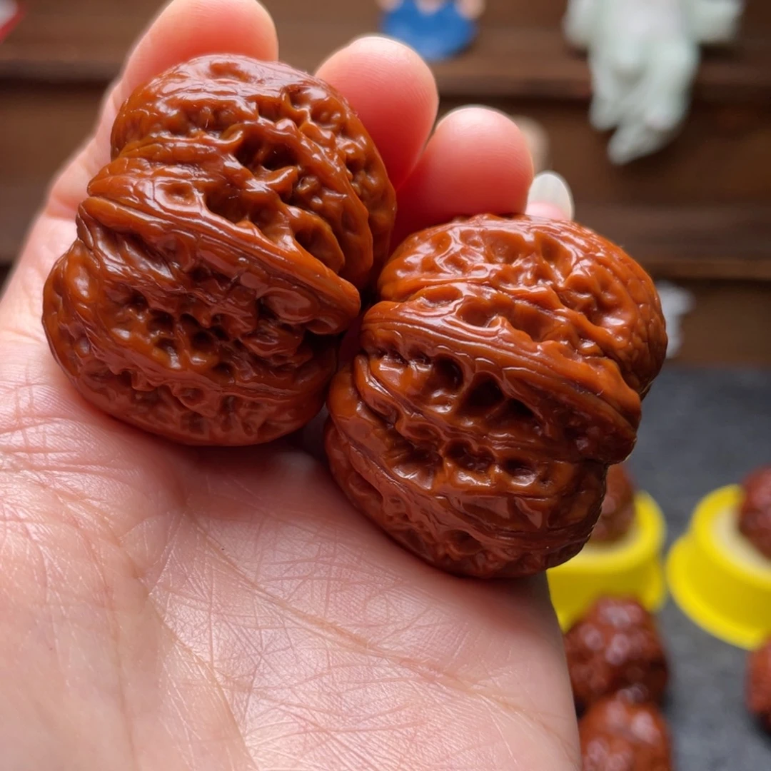 吊坠文玩核桃文玩核桃 手把件 元宝 41