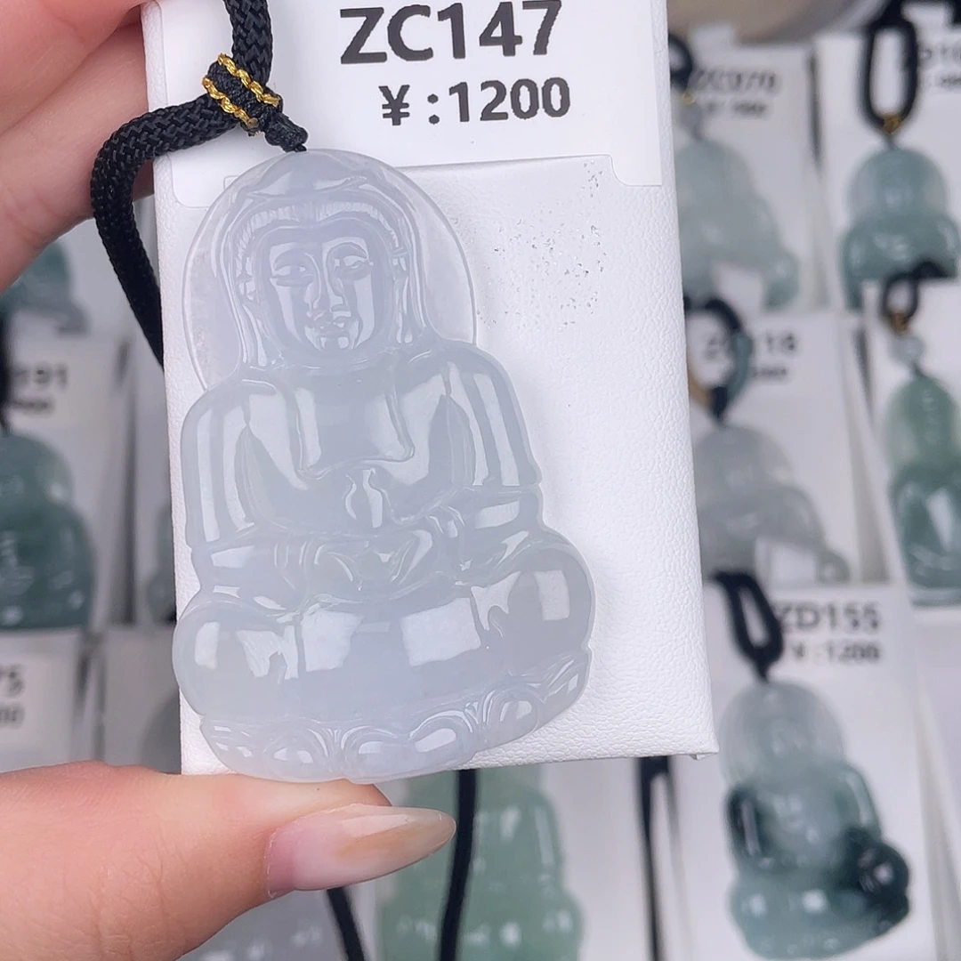 翡翠未镶嵌颈饰zc147