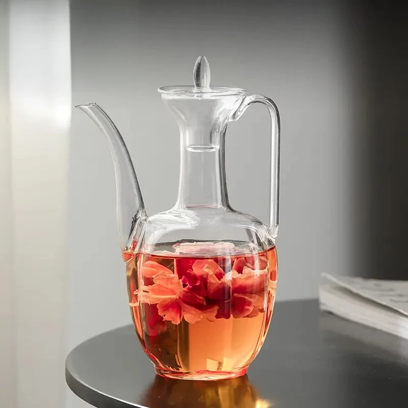 十载爱棠仿古手执壶耐热茶壶仿宋贵妃花茶泡茶壶泡茶器煮茶器酒壶