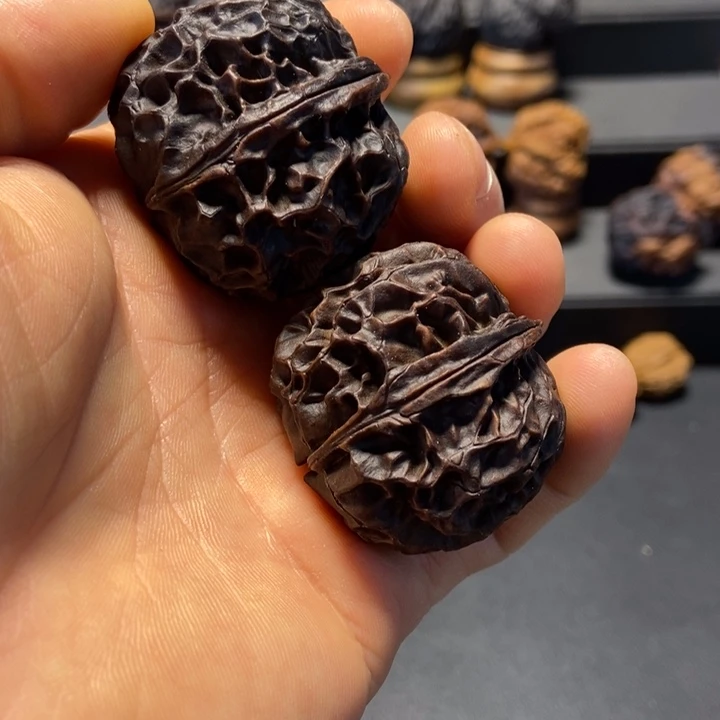 文玩核桃把件B凤凰牡丹41