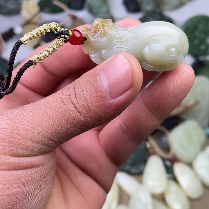 和田玉吊坠(不含链)未镶嵌